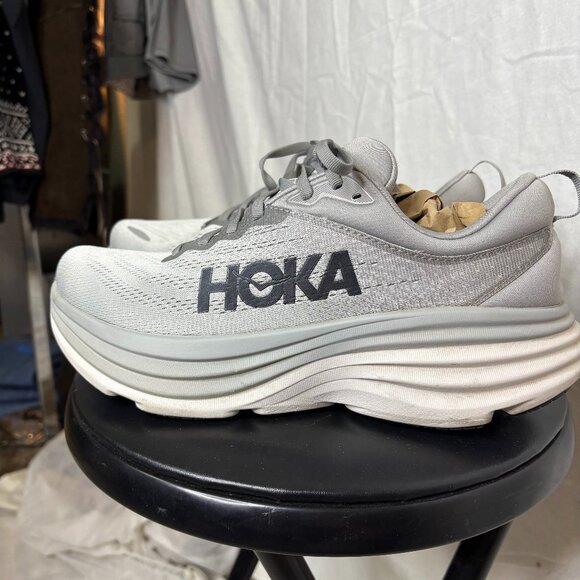 Hoka Men's Gray Running Shoes - Picture 2 of 7
